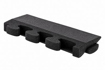 Randplatte abgeschrägt für Bodenbelag "Puzzle 3-D" (Platte 55 x 25 cm ) stark dämpfend , für Freihantel-/Trainingsbereich