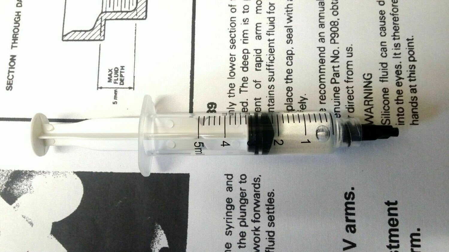 SME Tonearm Silicone Damping Trough Fluid