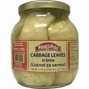 Marco Polo Cabbage Leaves in Brine 47.6 oz (1.3 kg)