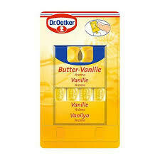Dr. Oetker Vanilla Flavoring 4-Pack (Butter-Vanille Aroma) 0.27 oz (8ml)