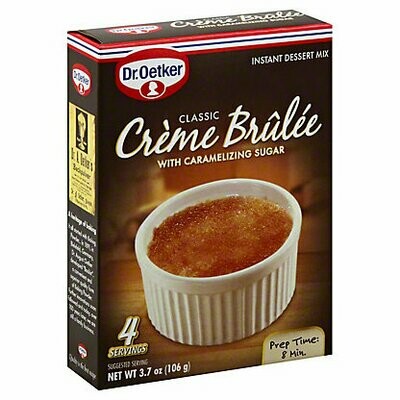 Dr. Oetker Crème Brûlée Mix 4 servings 3.7 oz (106g)