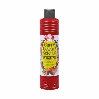 Hela Curry Gewürz Ketchup Extra Hot (Burgundy Cap) 12.3 oz (348g)