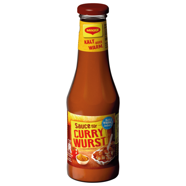 Maggi Sauce Bottle for German Currywurst (Curry Sausage) 16.9 oz (550g)