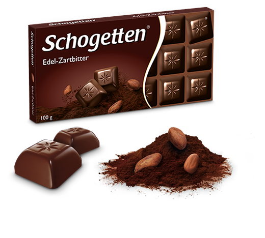 Schogetten Dark Chocolate (Edel-Zartbitter) Bar 3.5 oz (100g)