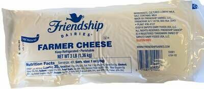 Friendship Dairies Farmer Cheese 3 lb (1.36 kg) block