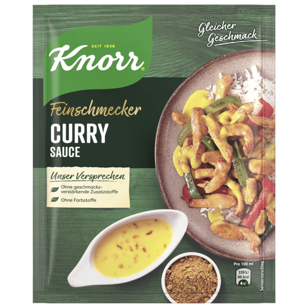 Knorr Feinschmecker Curry Sauce Mix 1.7 oz (47g)