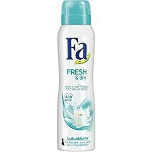 Fa Fresh & Dry Lotus Flower Scent Deodorant Spray 5.1 oz (150ml)