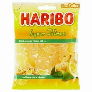 German Haribo Ginger and Lemon (Ingwer-Zitrone) 7 oz (200g)