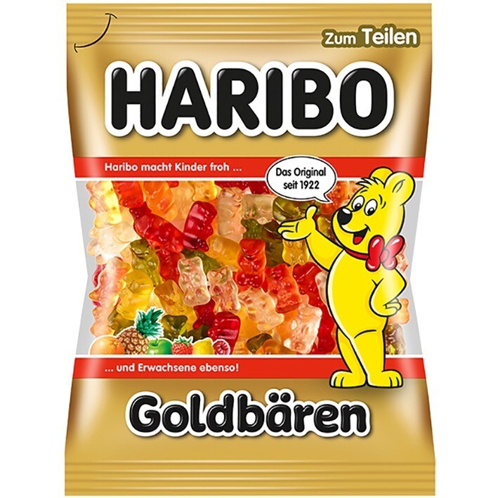German Haribo Golden Bears (Goldbären) 7 oz (200g)