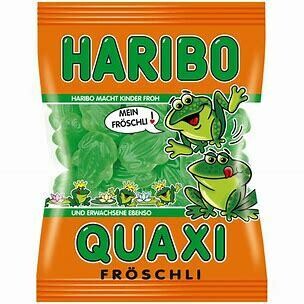 German Haribo Gummy Frogs (Quaxi Fröschli) 7 oz (200g)