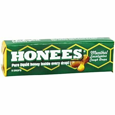Ambrosoli Honees Menthol Eucalyptus Honey Filled Cough Drops 1.6 oz (45g)