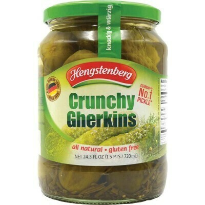 Hengstenberg KNAX Crunchy Gherkins Jar 24.3 oz (720g)