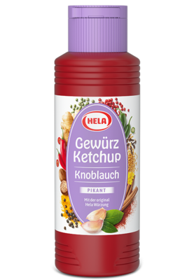 Hela Gewürz Ketchup Garlic (Knoblauch) (Purple Cap) 12.3 oz (348g)