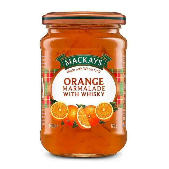 Mackays Orange Marmalade with Whisky (Whiskey) 12 oz (340g)