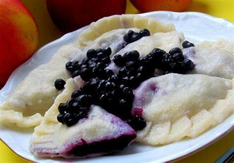 Polish Blueberry Pierogi 12-piece 6 oz (170g) Package - ORDER & PRE-PAY (recommended for shipping customers)