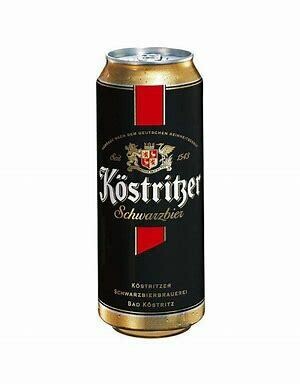 Köstritzer Black Lager (Schwarzbier) Cans 4-pack 16.9 oz (500ml)