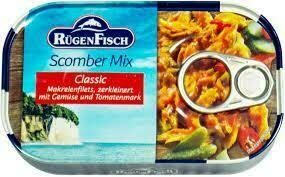 RügenFisch Classic Mackerel Salad (Scomber Mix) Tin 4.2 oz (120g)
