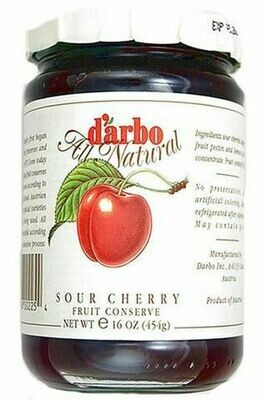 Darbo (D'arbo) Sour Cherry Preserves 16 oz (454g)