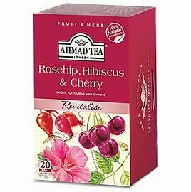 Ahmad Tea Rosehip, Hibiscus &amp; Cherry Tea 1.4 oz (40g)
