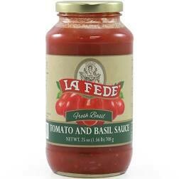 La Fede Tomato and Basil Sauce 24 oz (680g)