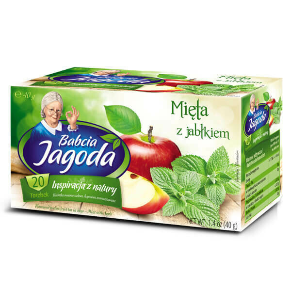 Babcia Jagoda Mint with Apple (Herbatka o Mieta-Jablko) 1.4 oz (40g)