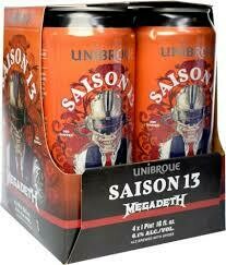 Unibroue Saison 13 Megadeth 4-pack Cans 16 oz (473ml)