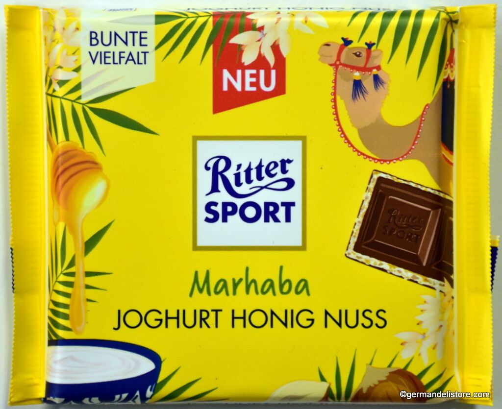 Ritter Sport Marhaba Yogurt Honey Hazelnut (Joghurt Hong Nuss) 3.5 oz (100g)