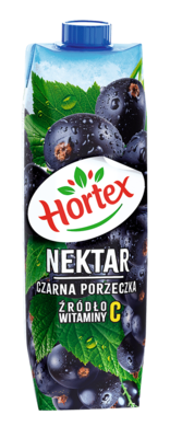 Hortex Black Currant Juice (Czarna Porzeczka Nektar) 33.8 oz (1L)