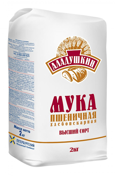 Aladushkin All-Purpose Wheat Flour 4.4 lbs (2kg)