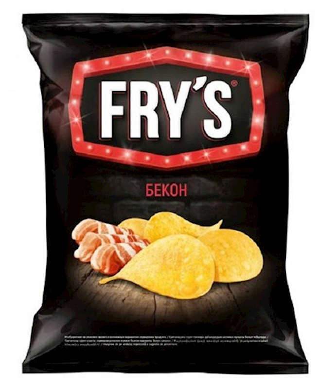 Fry's Potato Chips with Bacon Flavor 4.6 oz (130g)