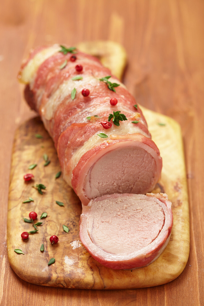 Polish Pork Loin Roll Wrapped in Bacon (Poledwica z Boczkiem)