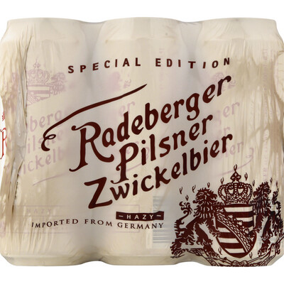 Radeberger Pilsner Zwickelbier Cans 6-pack 16.9 oz (500ml)