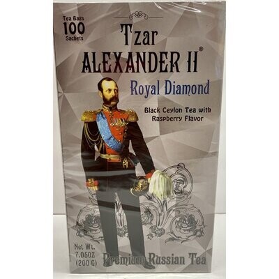 Tzar Alexander II Royal Diamond Raspberry Tea 7 oz (200g)