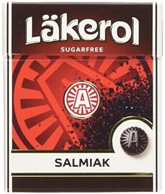 Lakerol Salmiak Licorice Sugar-Free Fruity Pastilles Box 0.88 oz (25g)