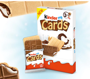 Ferrero Kinder Cards (Biscuit in Chocolate) 2.7 oz (77g)