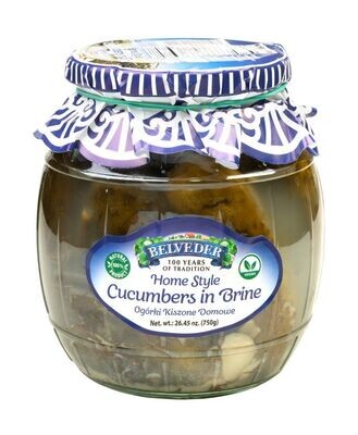 Belveder Home Style Cucumbers in Brine (Ogorki Kiszone Domowe) 26.5 oz (750g)