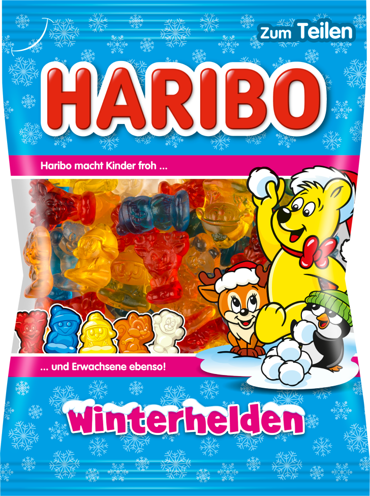 German Haribo Winter Heroes (Winterhelden) 6.2 oz  (175g)