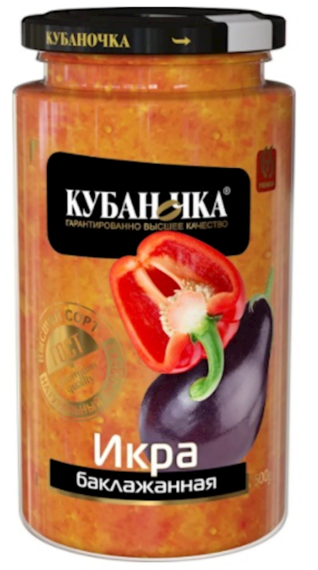 Kubanochka Eggplant Caviar Spread 17.6 oz (500g)