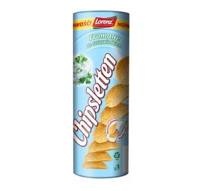 Lorenz Fromage & Chives Chips (Chipsletten Fromage ze Szczypiorkiem) Tube 3.5 oz (100g)