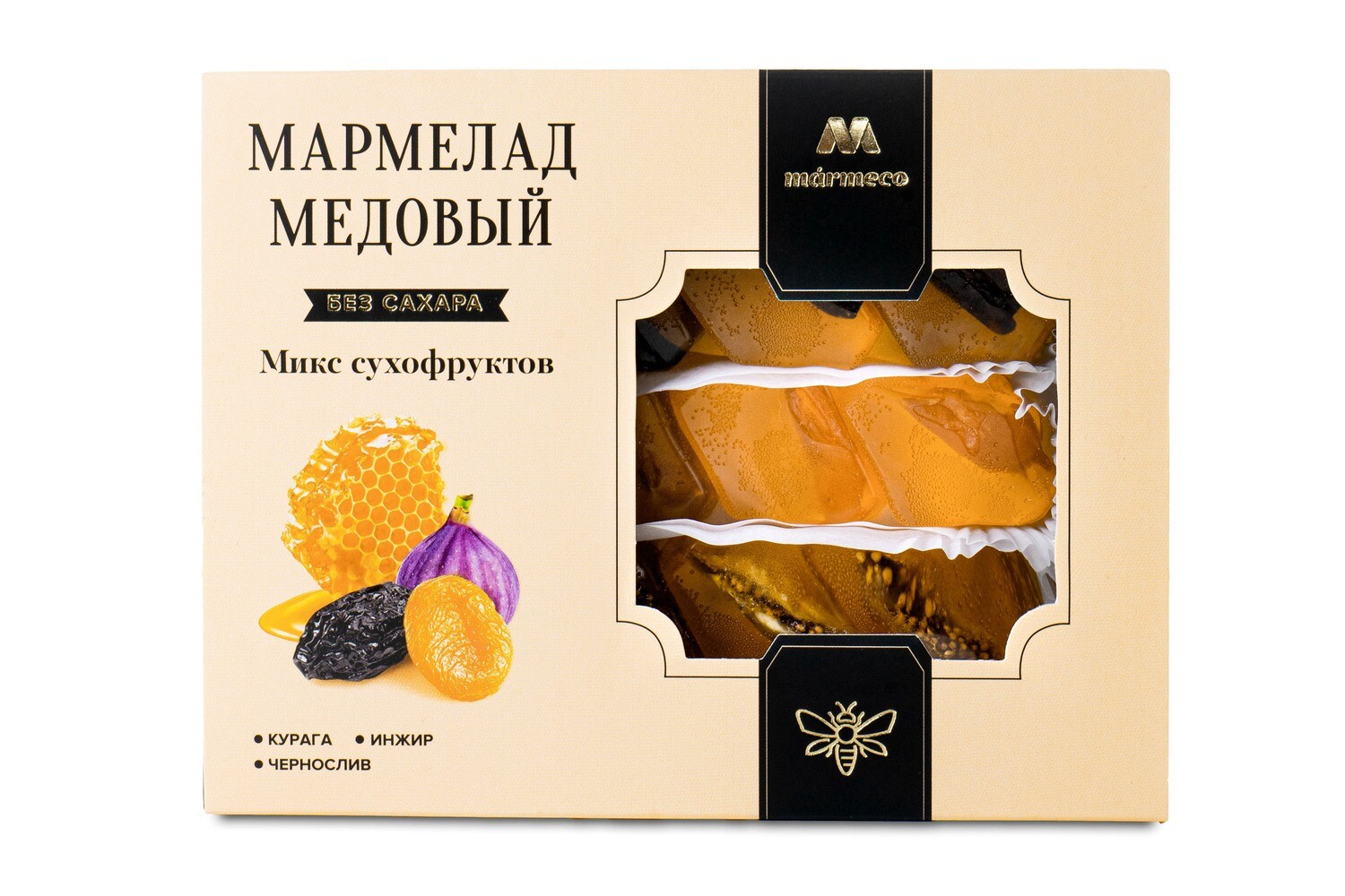 Marmeco Sugar-Free Natural Honey Marmalade with Dried Fruit Mix 7 oz (200g)