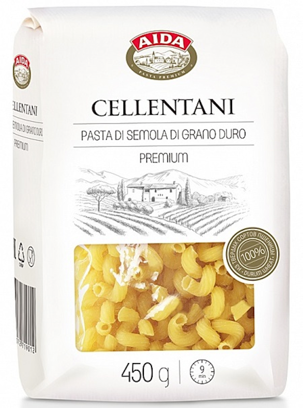 Aida Premium Cellentani Pasta 15.9 oz (450g)