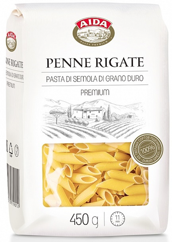 Aida Premium Penne Rigate Pasta 15.9 oz (450g)