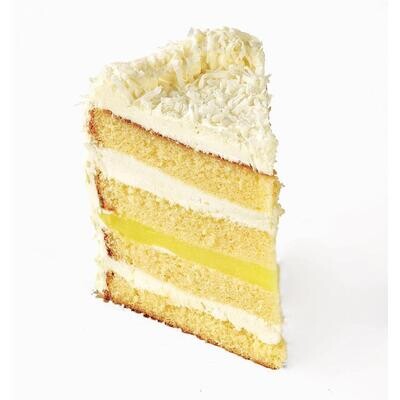 Junior's Tall Coconut Lemon Layer Cake Slice (on rotation, please inquire)