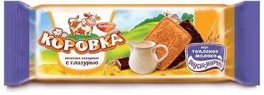 Korovka Sugar Cookies with Chocolate Glaze 4.1 oz (115g)