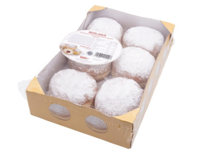 DEH Berliner Multi-Fruit Doughnuts (Donuts) Package 13.1 oz (372g)