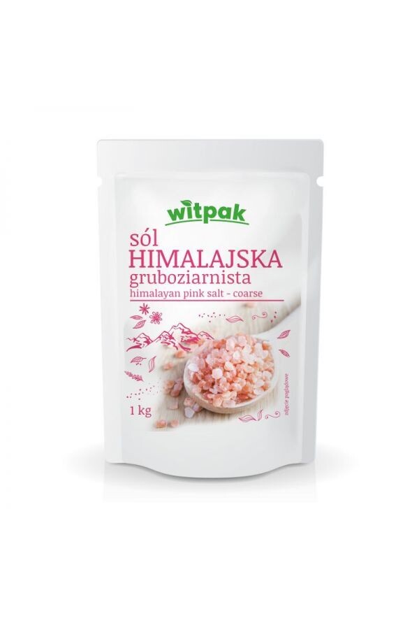 Witpak Himalayan Coarse Pink Salt (Sol Himalajska Gruboziarnista) 17.6 oz (500g)