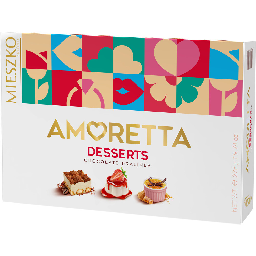Mieszko Amoretta Desserts Chocolate Pralines Gift Box 9.7 oz (276g)