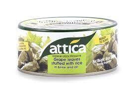 Attica Grape Leaves Stuffed with Rice in Brine and Oil Tin (Dolmadakia) 10 oz (280g)