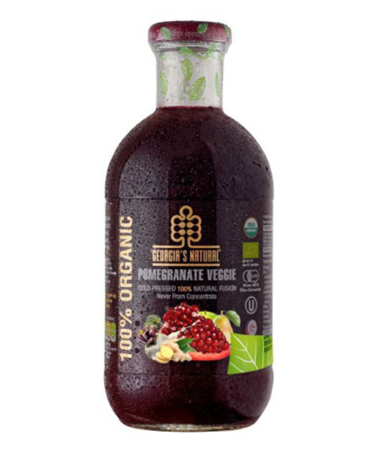 Georgia's Natural 100% Natural Cold Pressed Pomegranate Veggie Juice 25 oz (750ml)