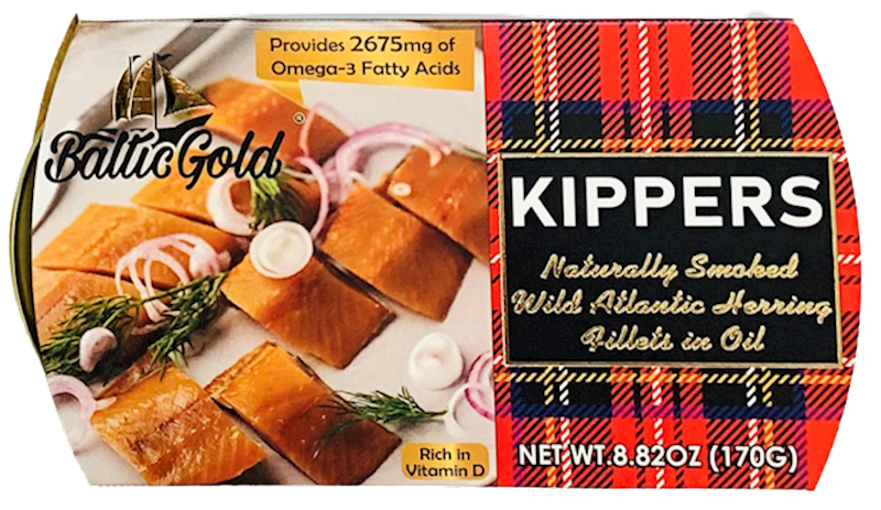 Baltic Gold Naturally Smoked Kippers in Oil 8.8 oz (170g)